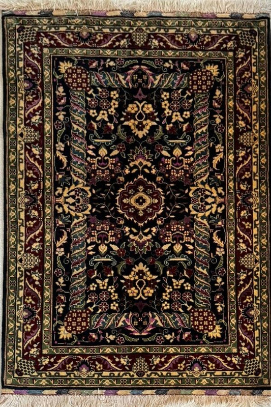 Handwoven Afghan Darbar Naqsha Rug (5' x 3.3')