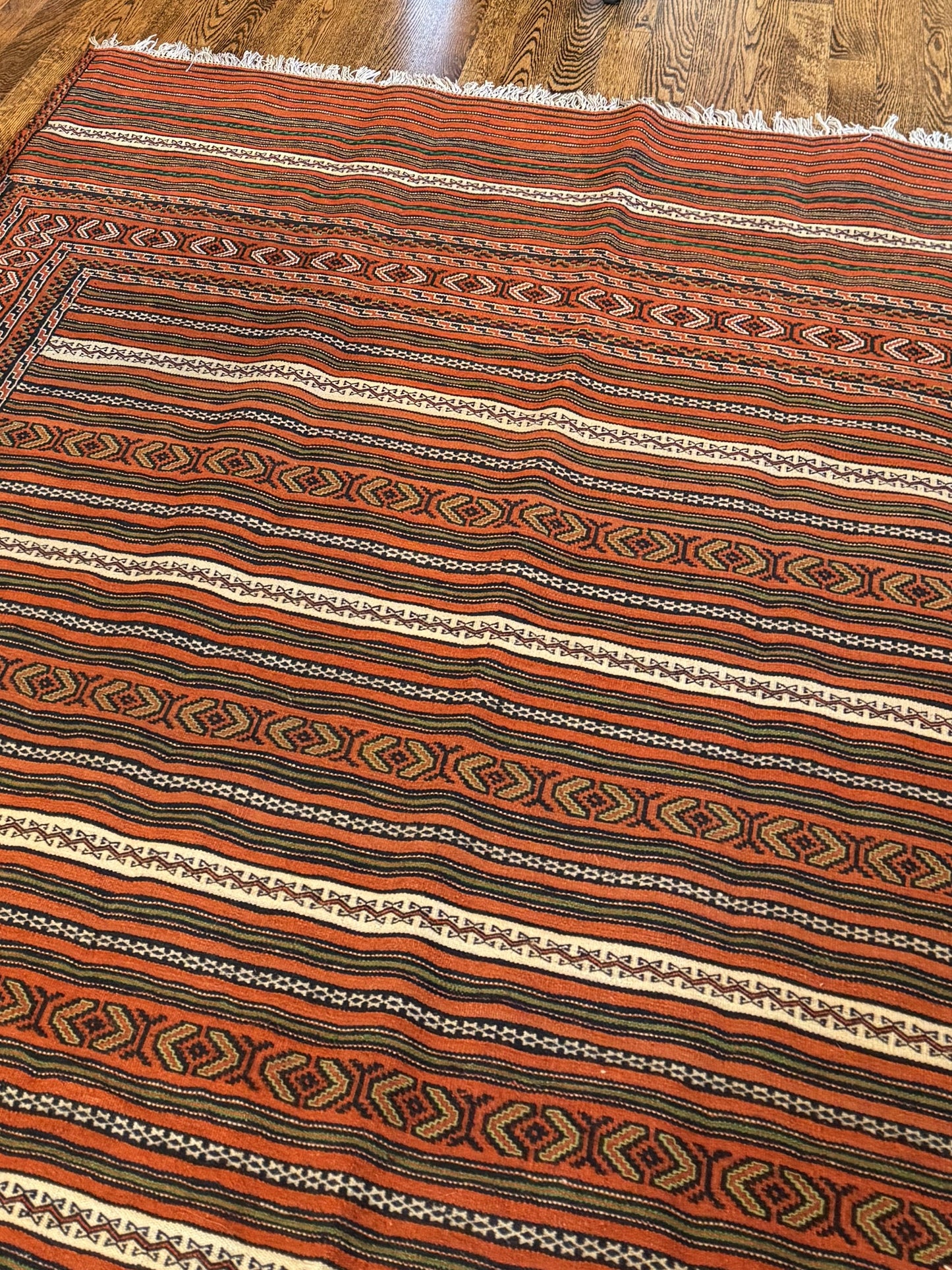 Laghari Kilim Accent Rug (6.4 x 4.5 ft)