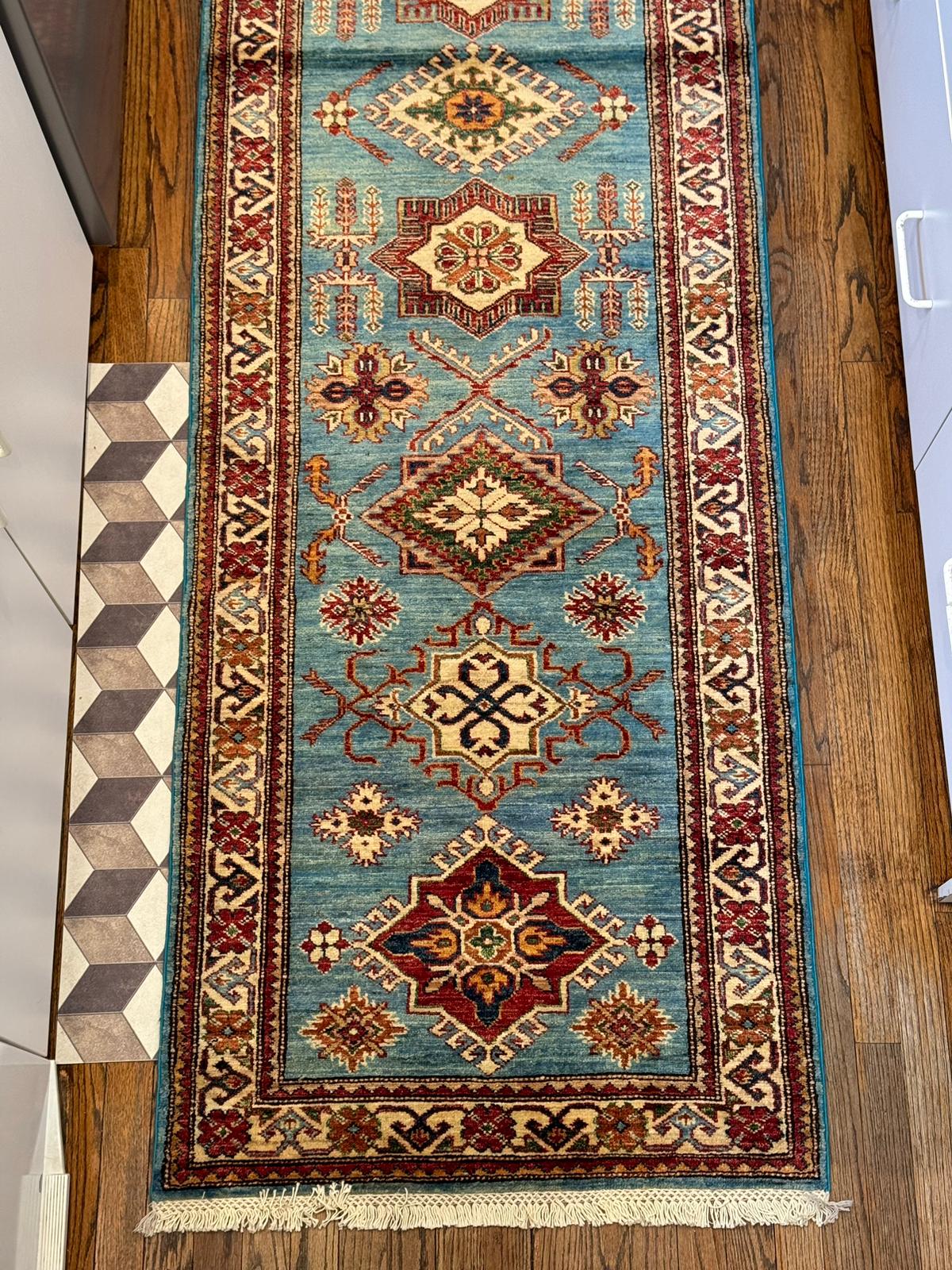 Hand-Knotted Runner Rug - 10.5' x 2.8'