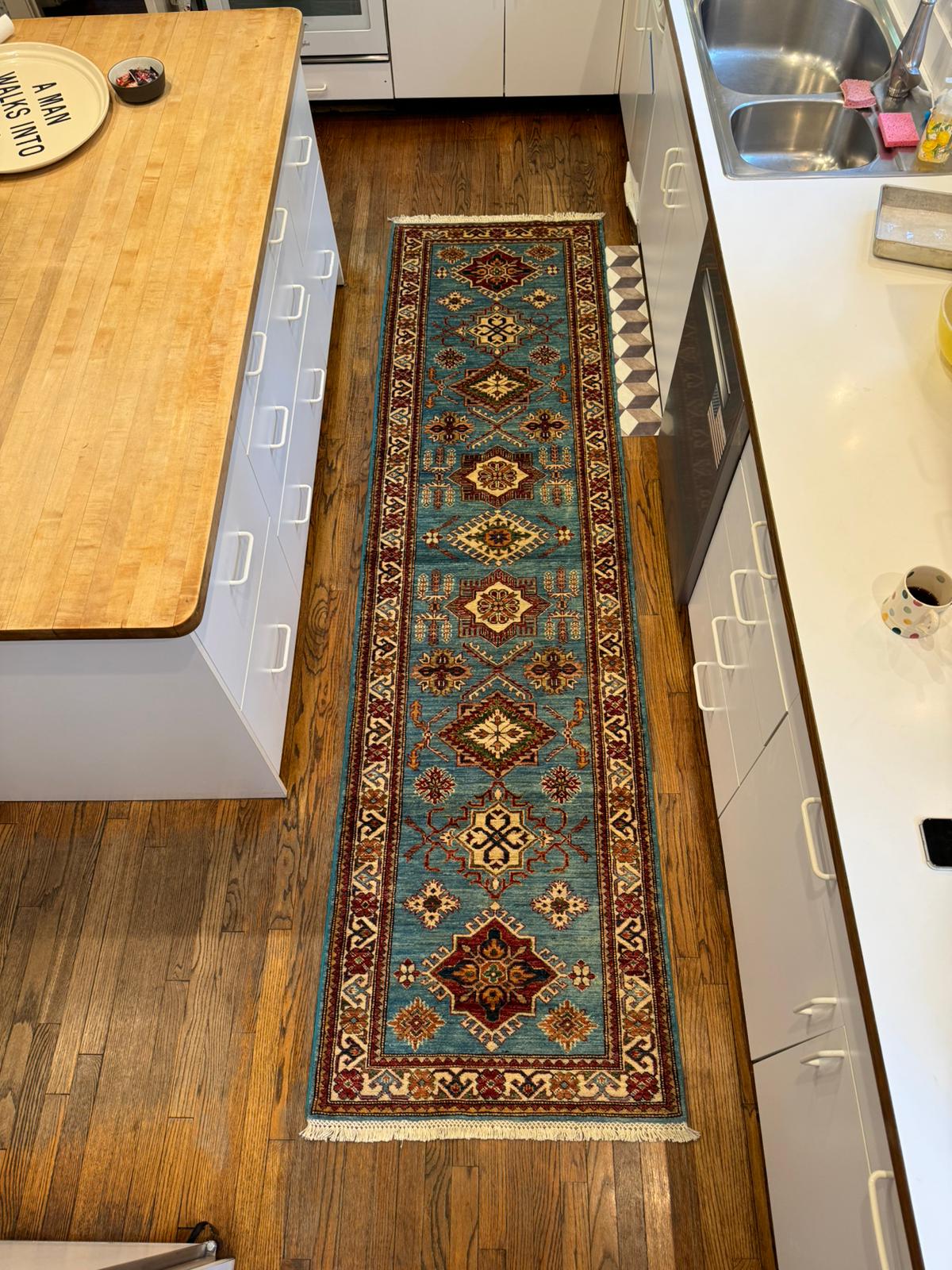 Hand-Knotted Runner Rug - 10.5' x 2.8'