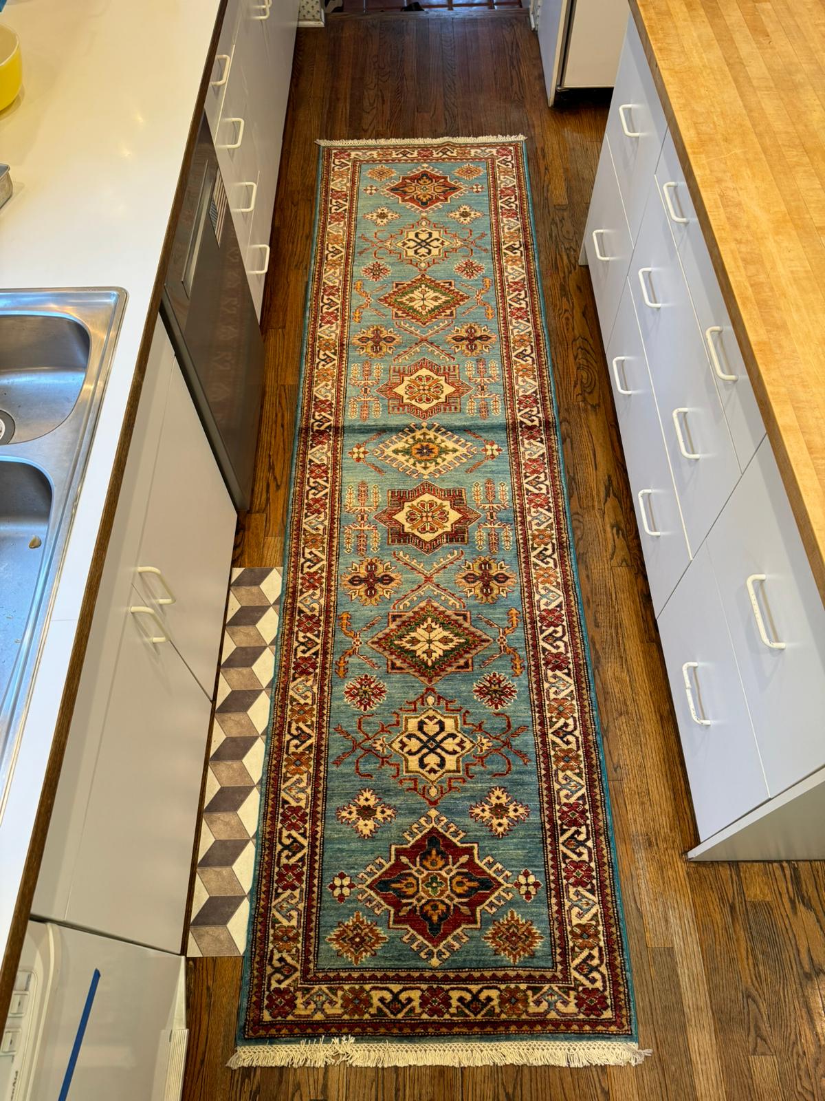 Hand-Knotted Runner Rug - 10.5' x 2.8'