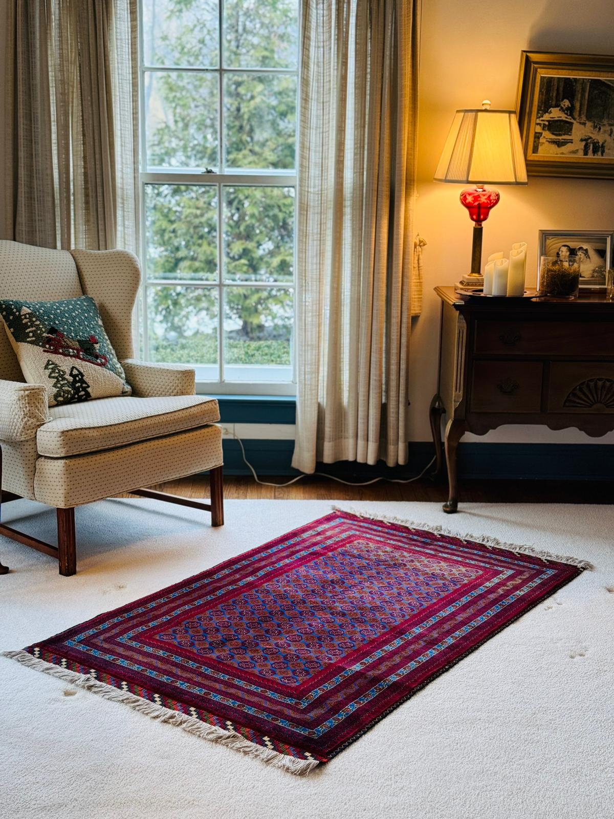 Mazar Sharif Rug- Khoja Roshnayee Traditional Afghan Rug