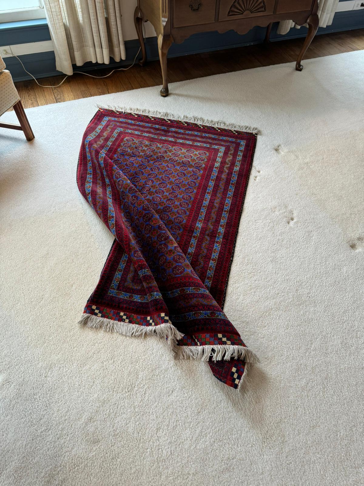 Mazar Sharif Rug- Khoja Roshnayee Traditional Afghan Rug