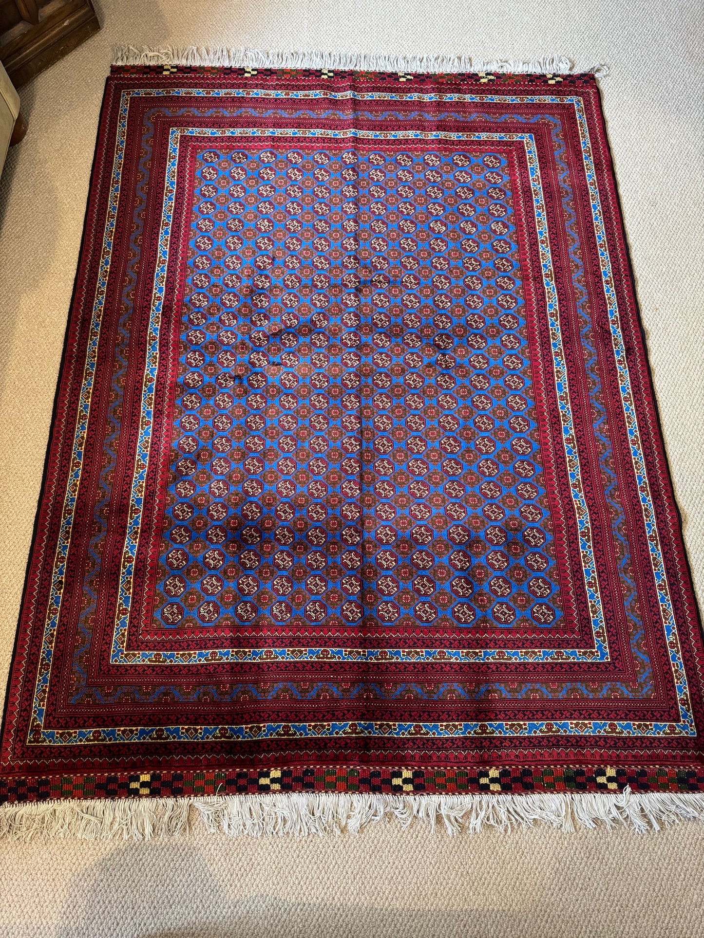 Mazar Sharif Rug- Khoja Roshnayee Traditional Afghan Rug