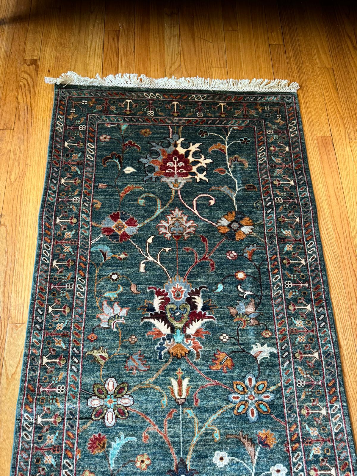 Kabul Chobrang Qazaq Wool Runner - 10x2.7