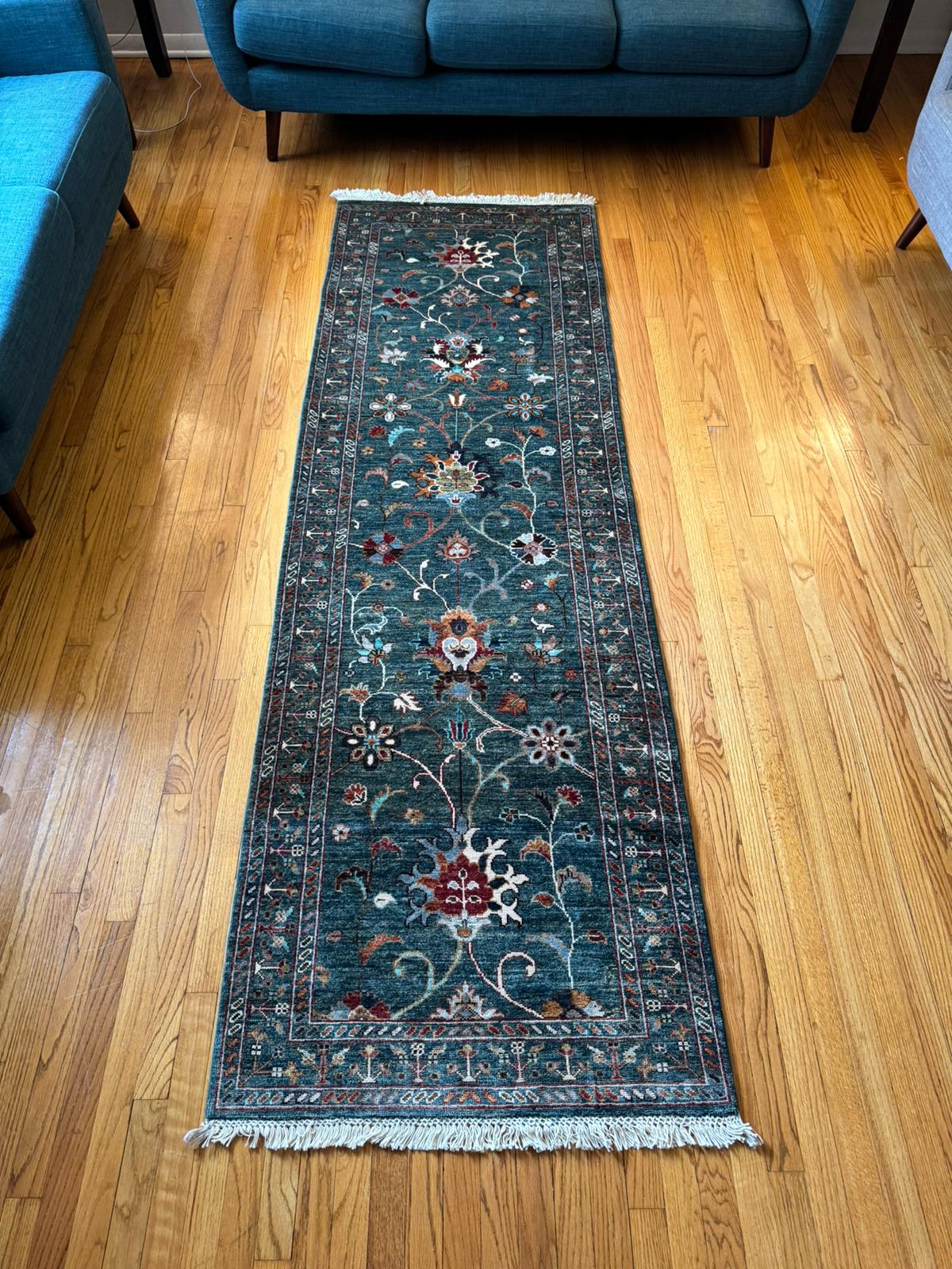 Kabul Chobrang Qazaq Wool Runner - 10x2.7