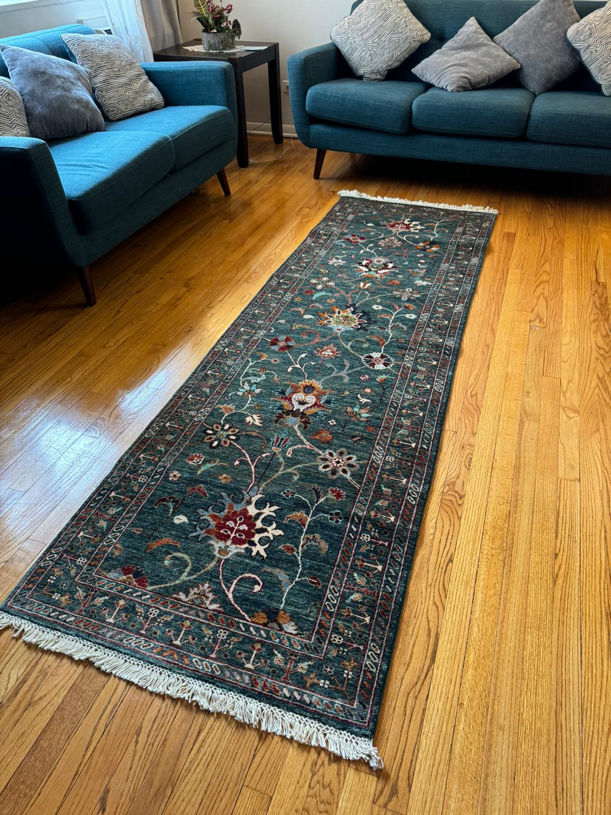 Kabul Chobrang Qazaq Wool Runner - 10x2.7