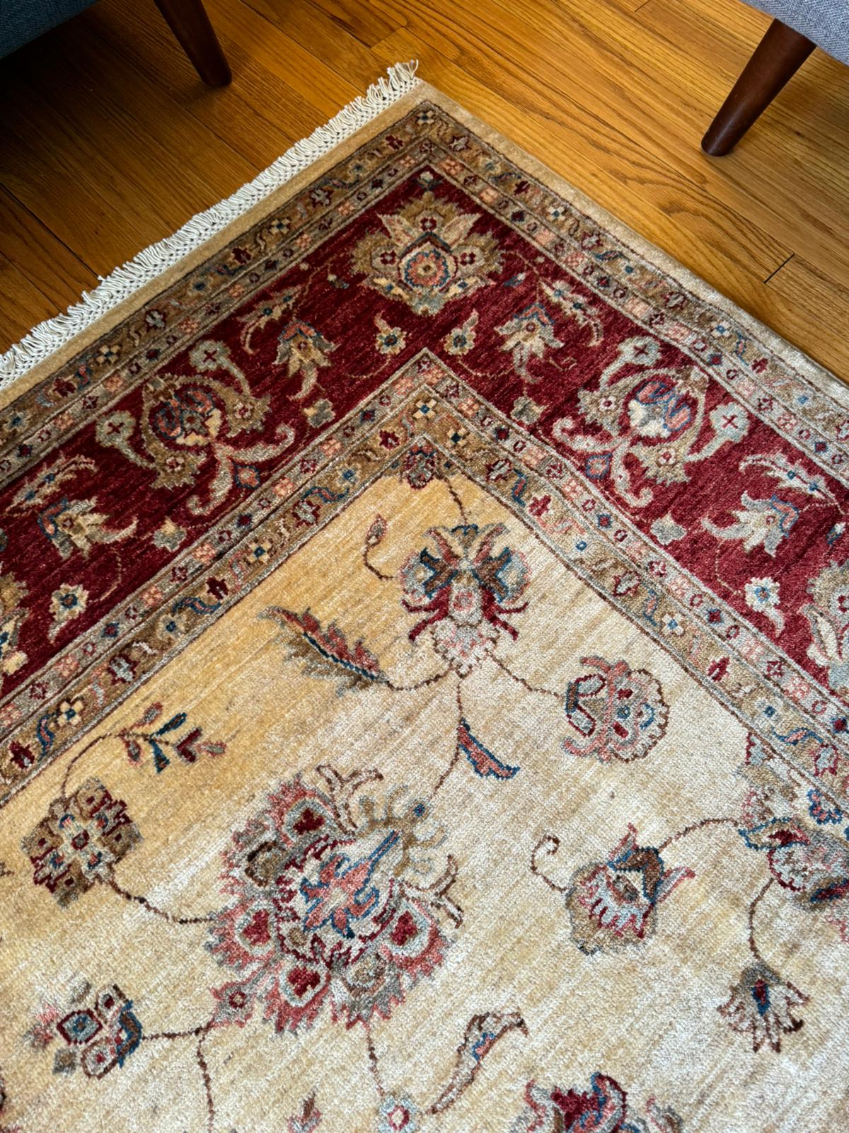 Handwoven Afghan Area Rug- Chobrang 7x10ft
