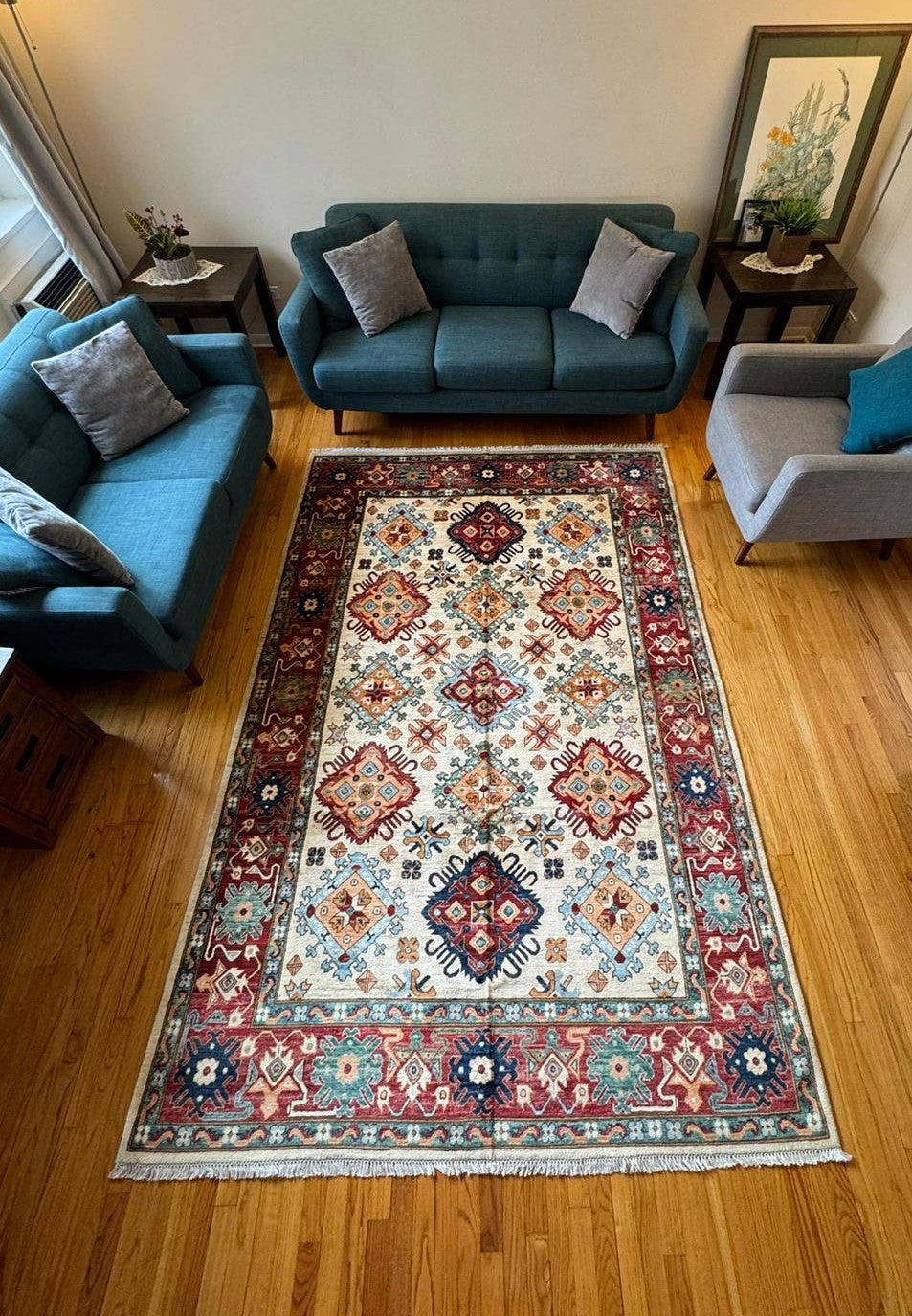 Kabul Heritage Chobi Wool Rug - 10x6 ft