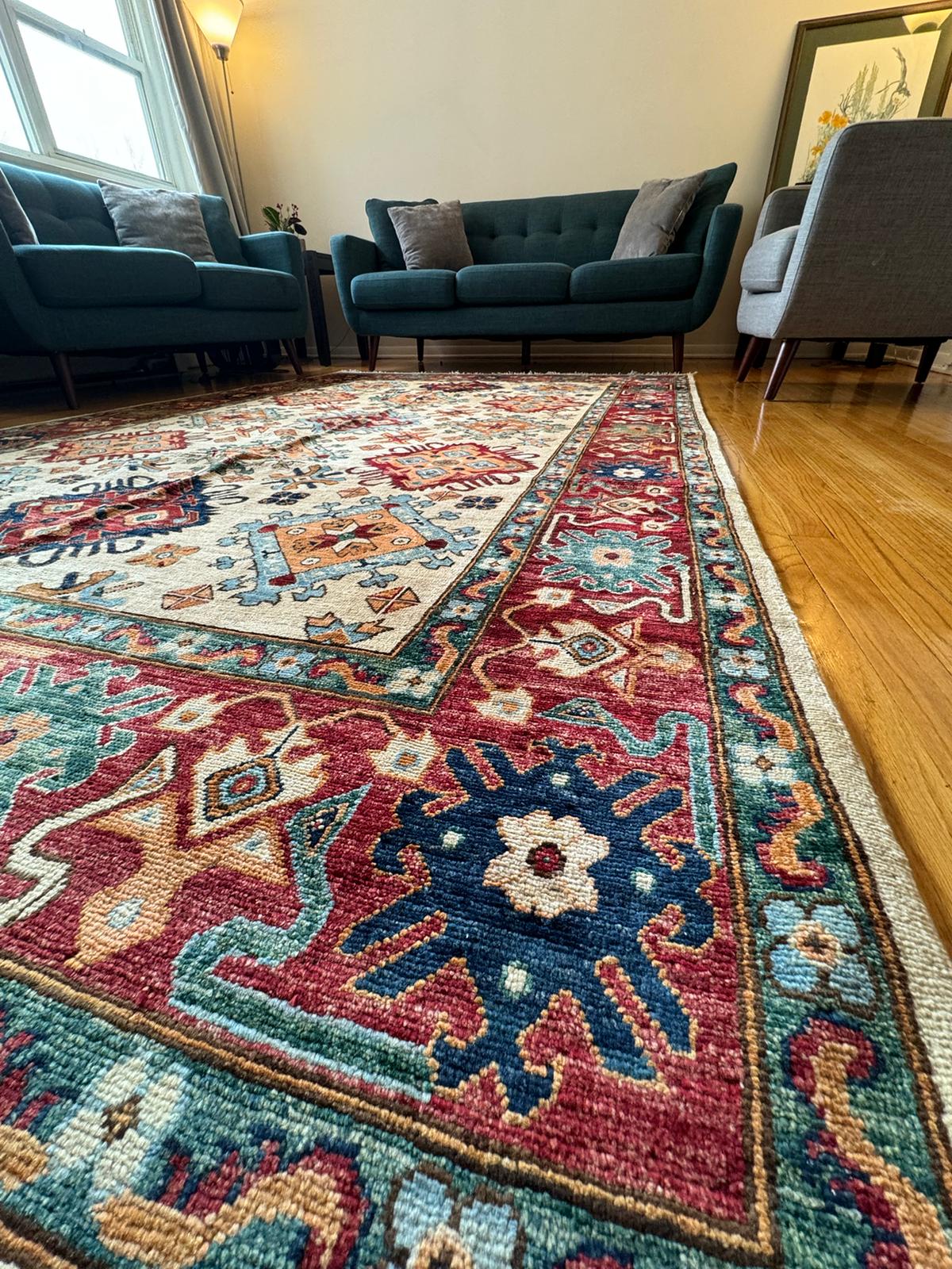Kabul Heritage Chobi Wool Rug - 10x6 ft