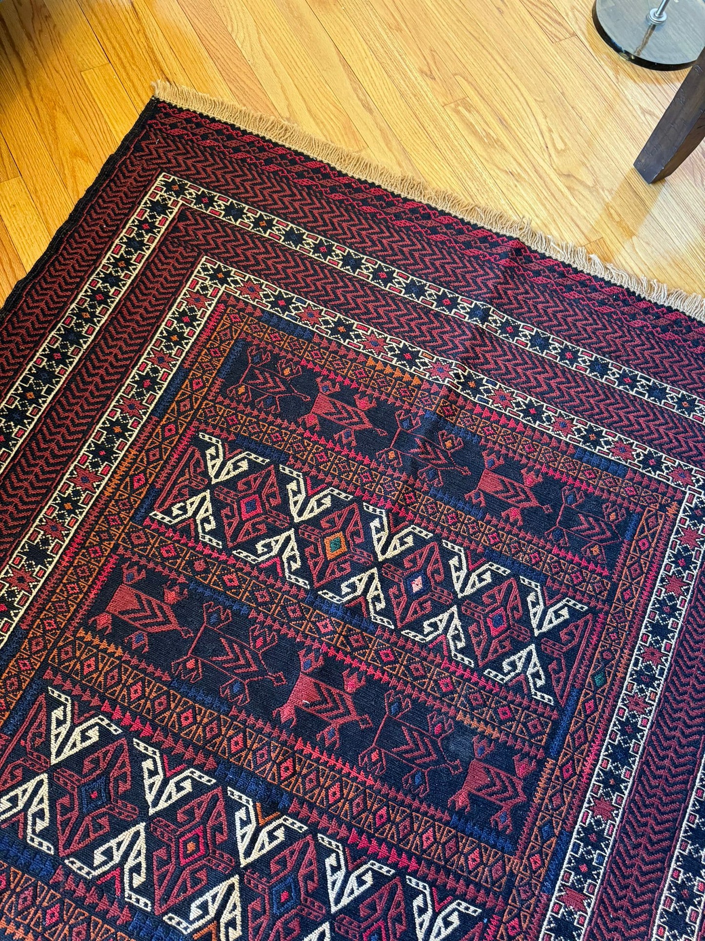 Tribal Wool Rug - 6.3x4.2 Feet