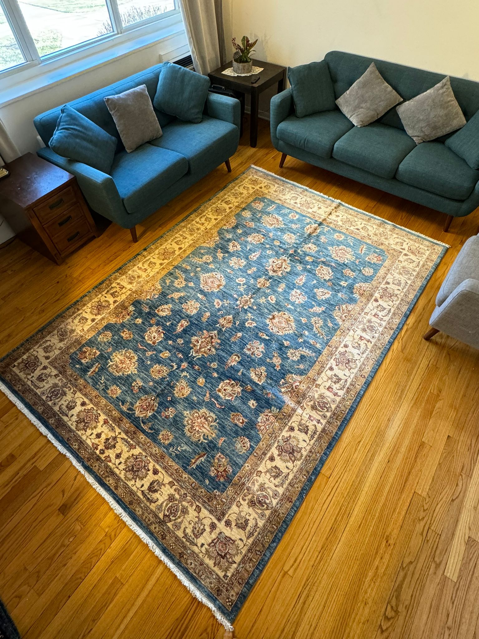 Blue Living Room Rug