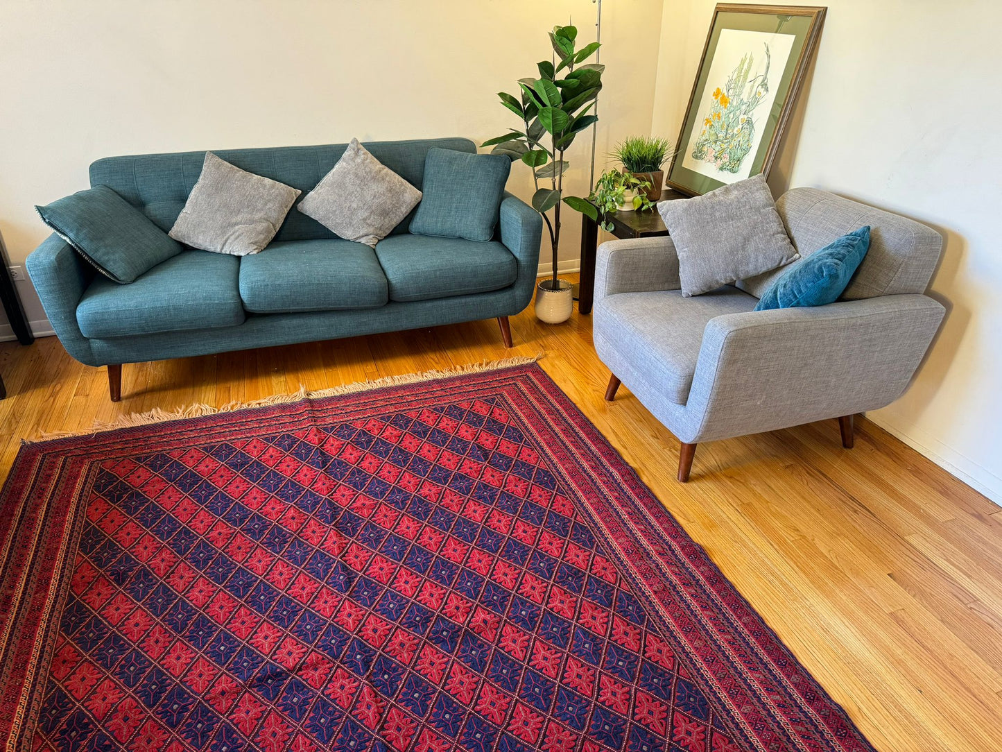 Nakhunak Kilim-Rug Hybrid 10x7.2ft