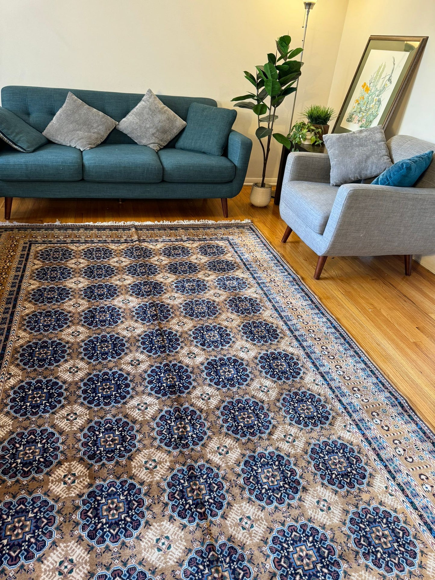 Tobra Gul Hand-Knotted Rug - 10x6.8ft