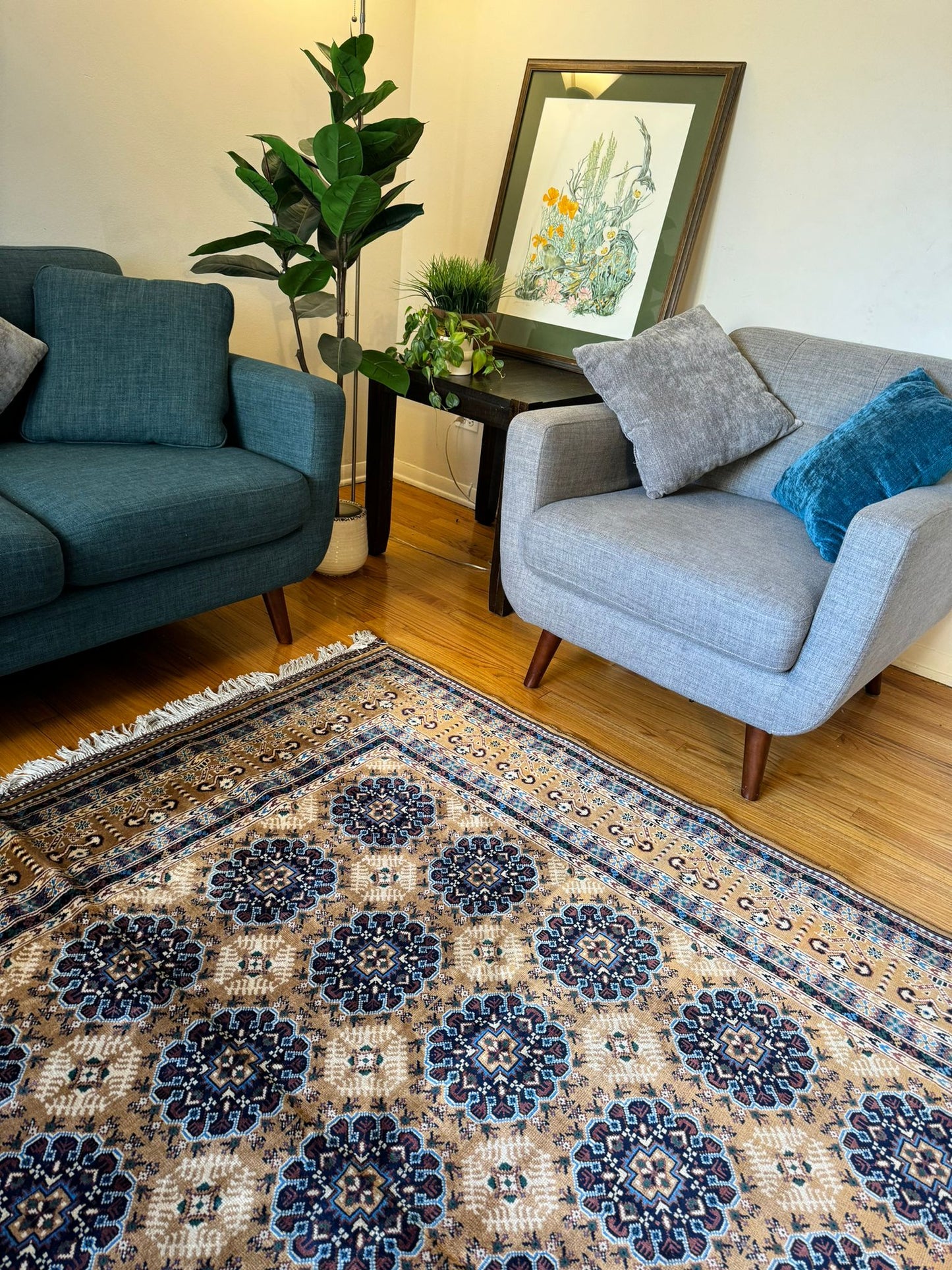 Tobra Gul Hand-Knotted Rug - 10x6.8ft