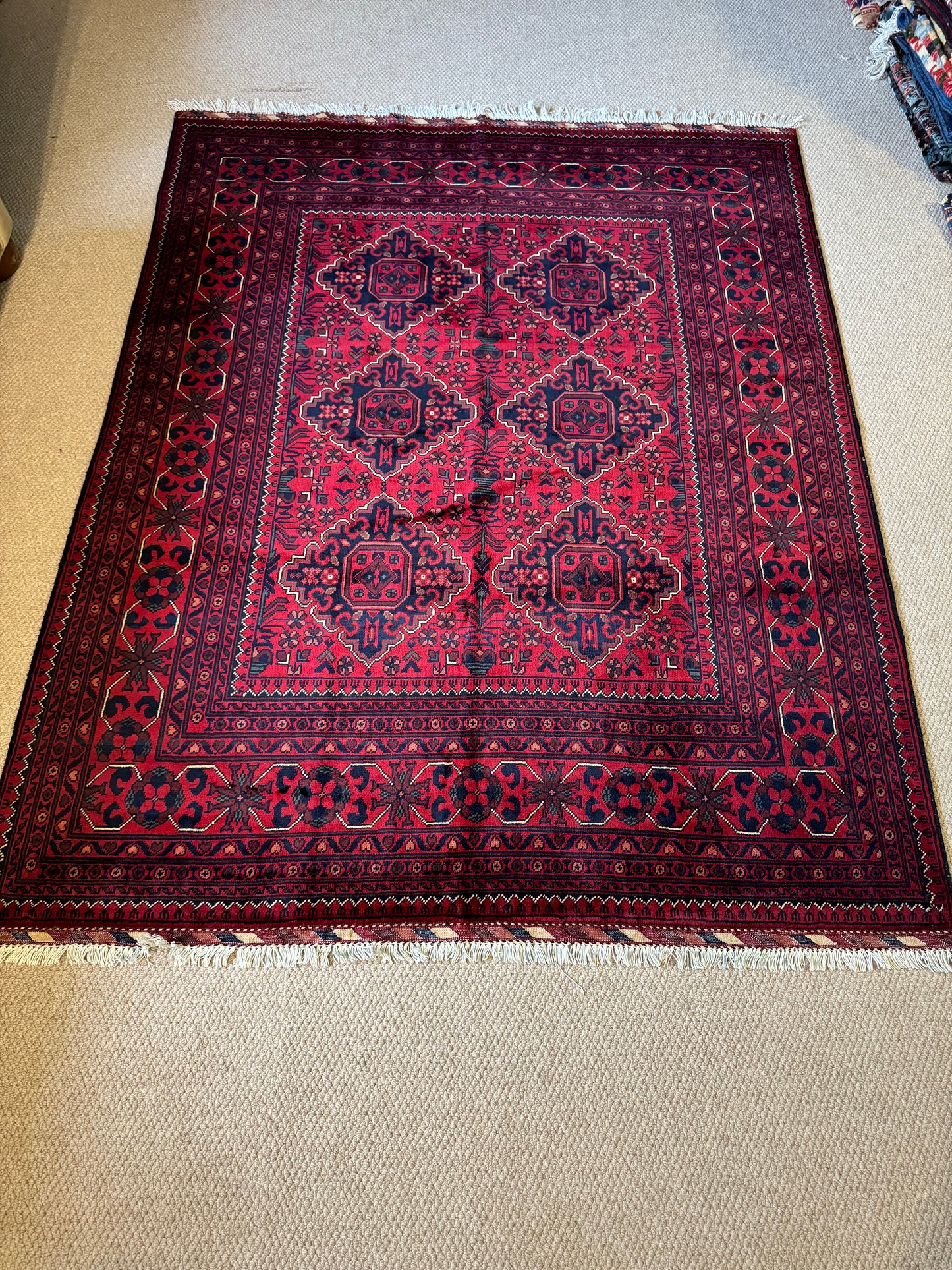 North Afghan Khamyab Traditional Rug (5 x 6.7 ft)