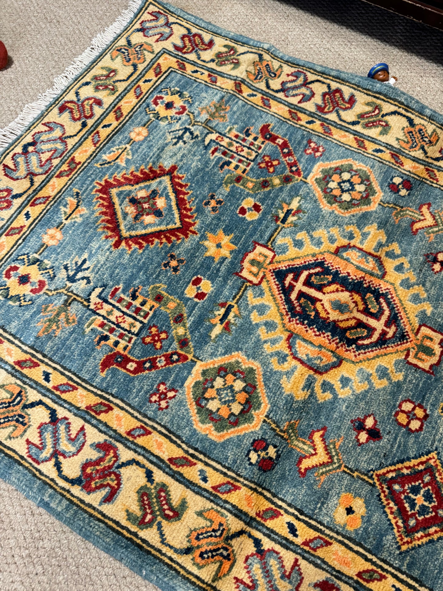 Kabul Qazaq Handwoven Runner Rug (9.8 x 2.7 ft)