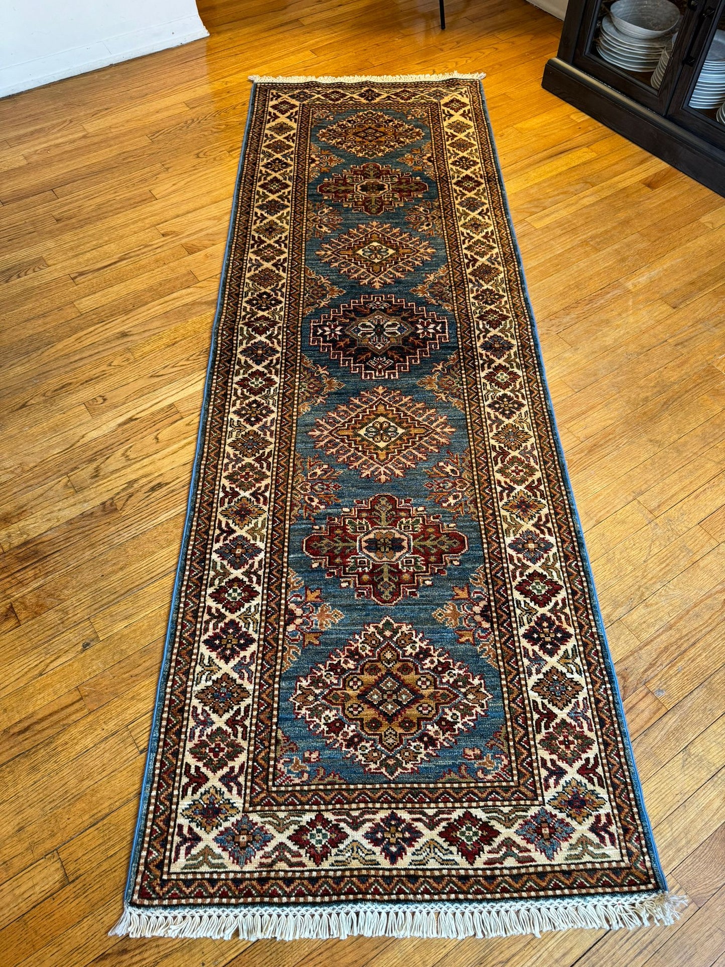 Qazaq Runner Rug 8.2 x 2.7 feet