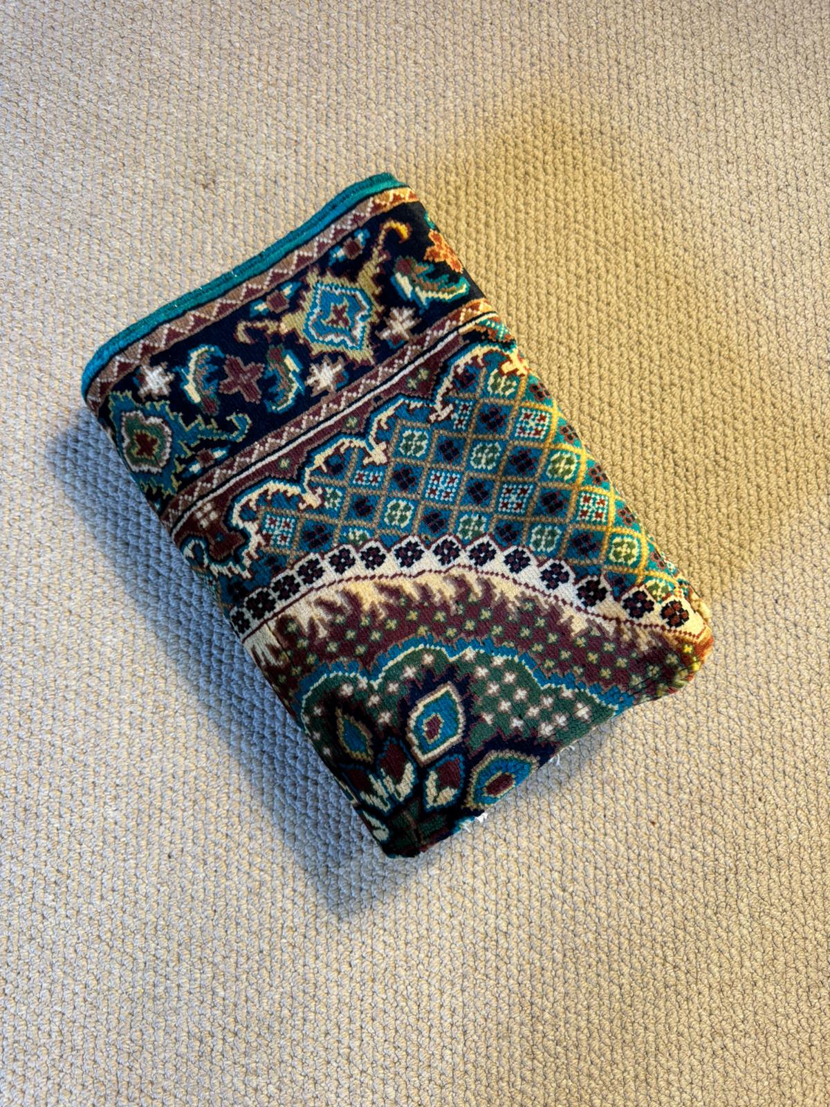 Exquisite Reza Mahi Aqcha Hand-Knotted Rug (4.3 x 2.7 ft)