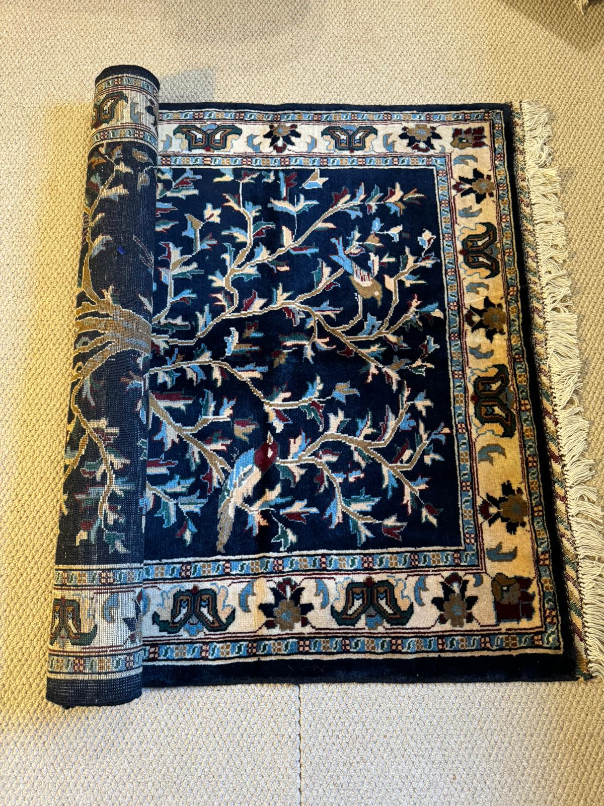 Hand-Knotted Tree of Life Rug (5 x 3.3 ft)