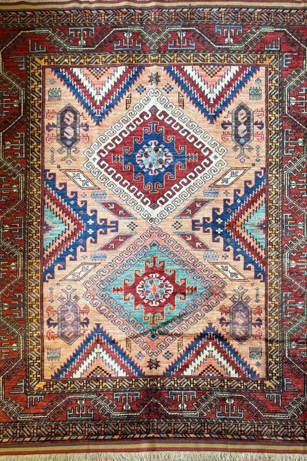 Handmade Area Rug-Bazo Band Baluch Tapestry