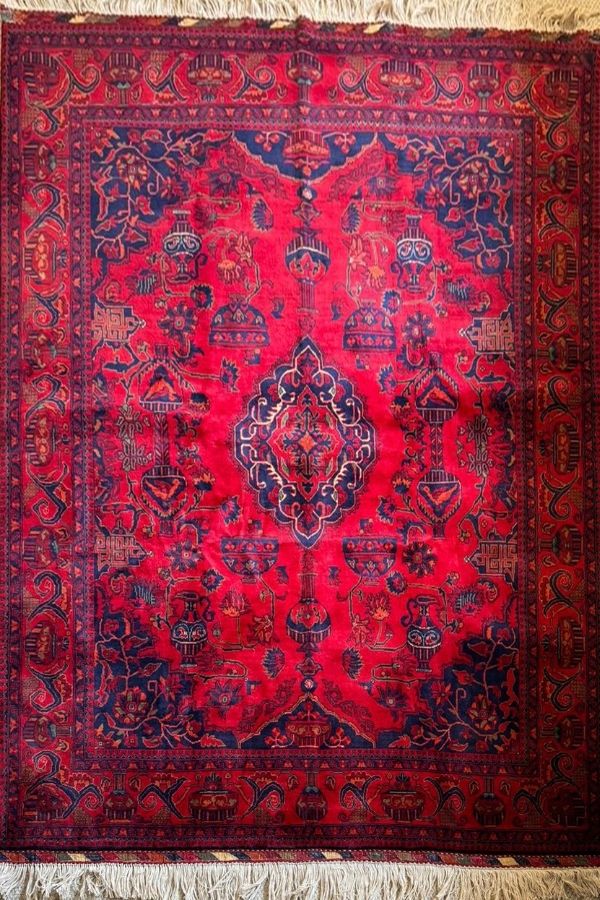 Traditional Afghan Rug- Kundoz Treasure