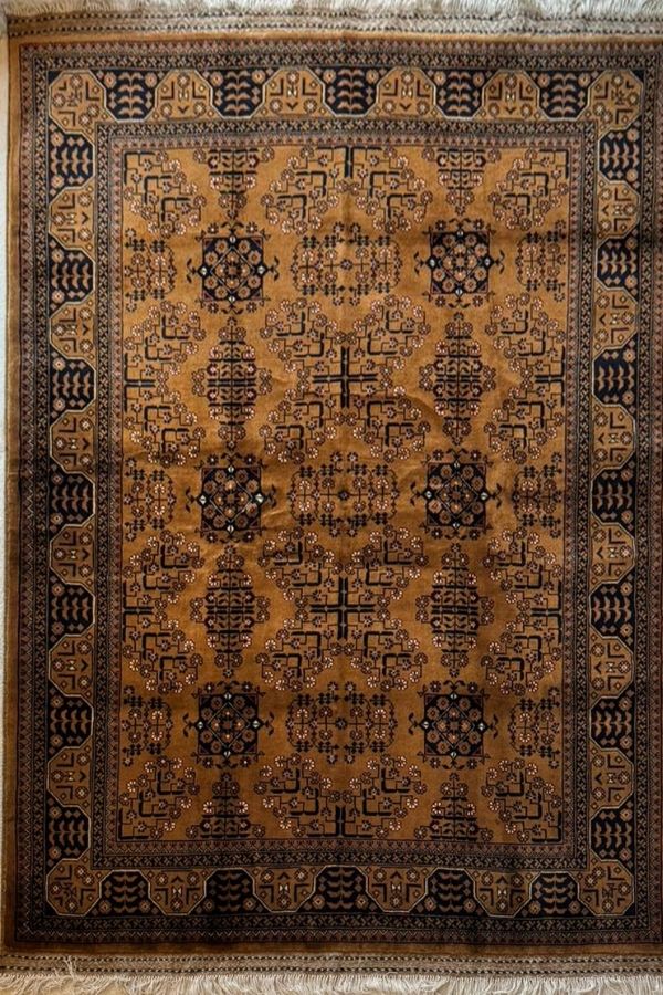 6.8' x 5' Heirloom Bokhara: Hand-Knotted Afghan Rug