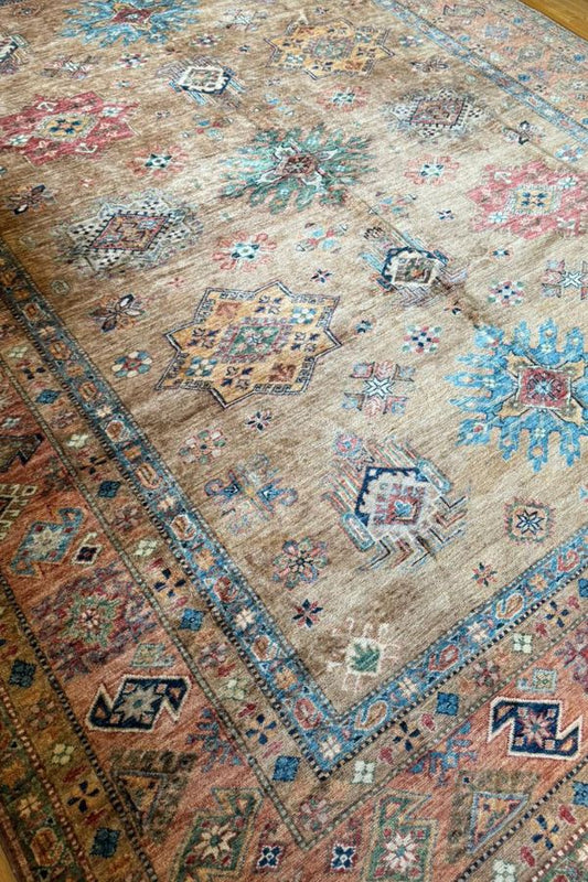 Natural Elegance Bukhara Yamoot Wool Rug - 10x6 Feet