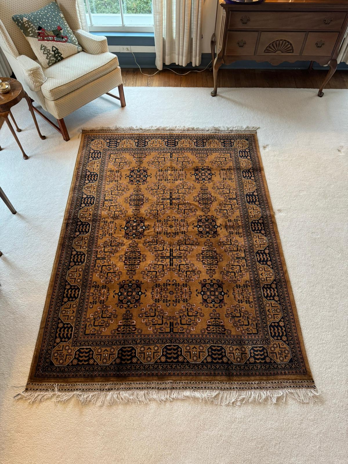 6.8' x 5' Heirloom Bokhara: Hand-Knotted Afghan Rug