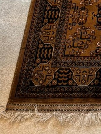 6.8' x 5' Heirloom Bokhara: Hand-Knotted Afghan Rug