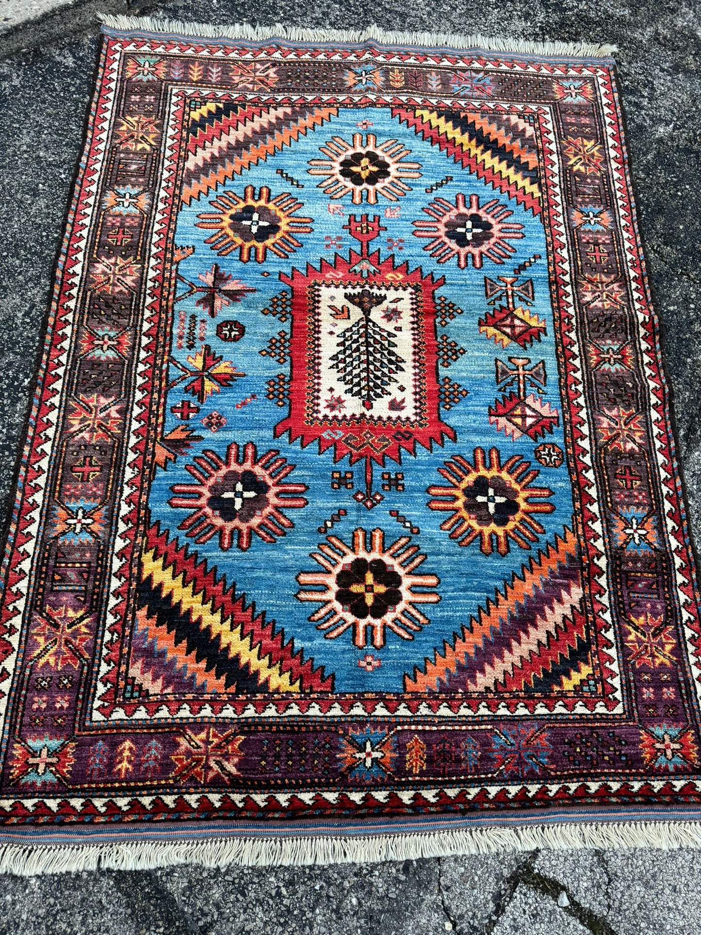 Handmade Vintage Rug- Baluchi Design