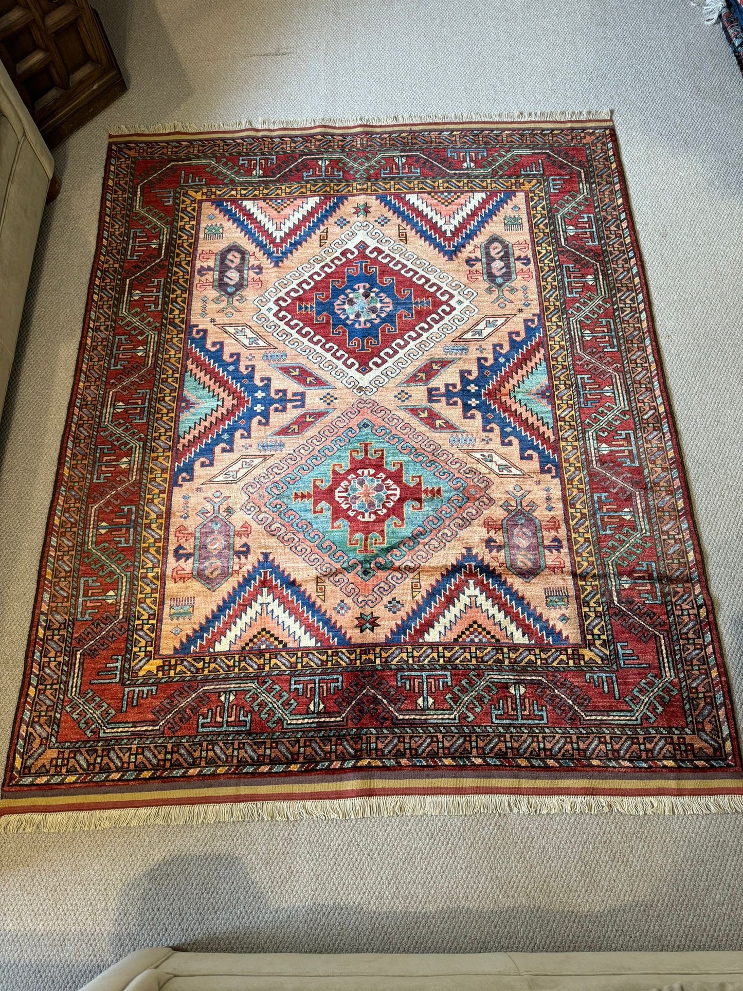 Handmade Area Rug-Bazo Band Baluch Tapestry