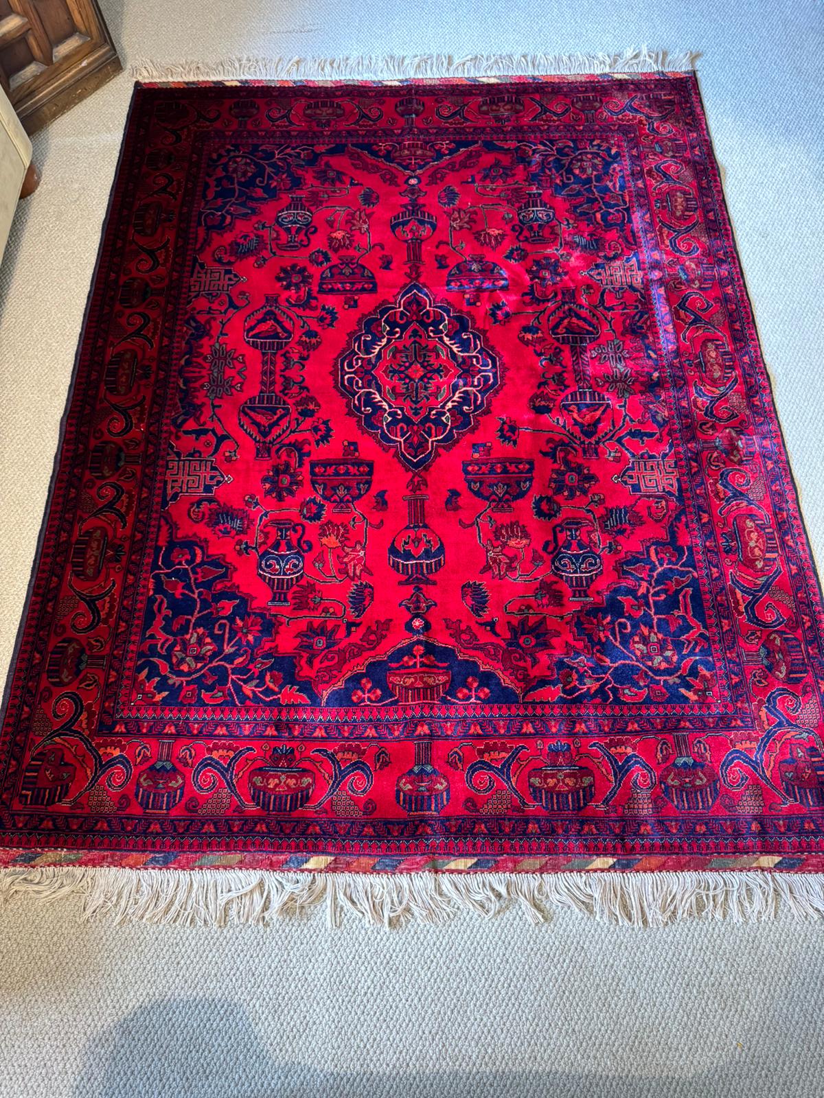 Traditional Afghan Rug- Kundoz Treasure