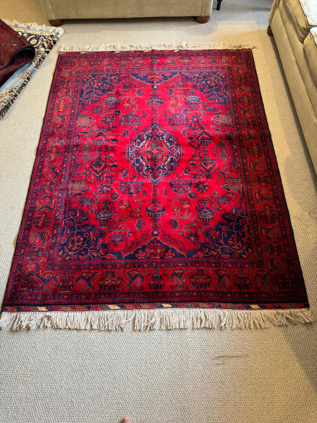 Traditional Afghan Rug- Kundoz Treasure