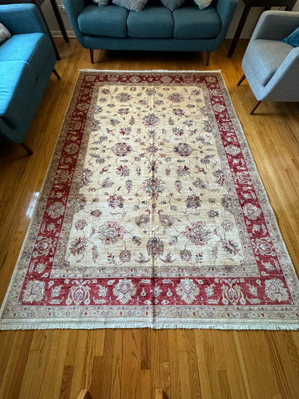 Handwoven Afghan Area Rug- Chobrang 7x10ft