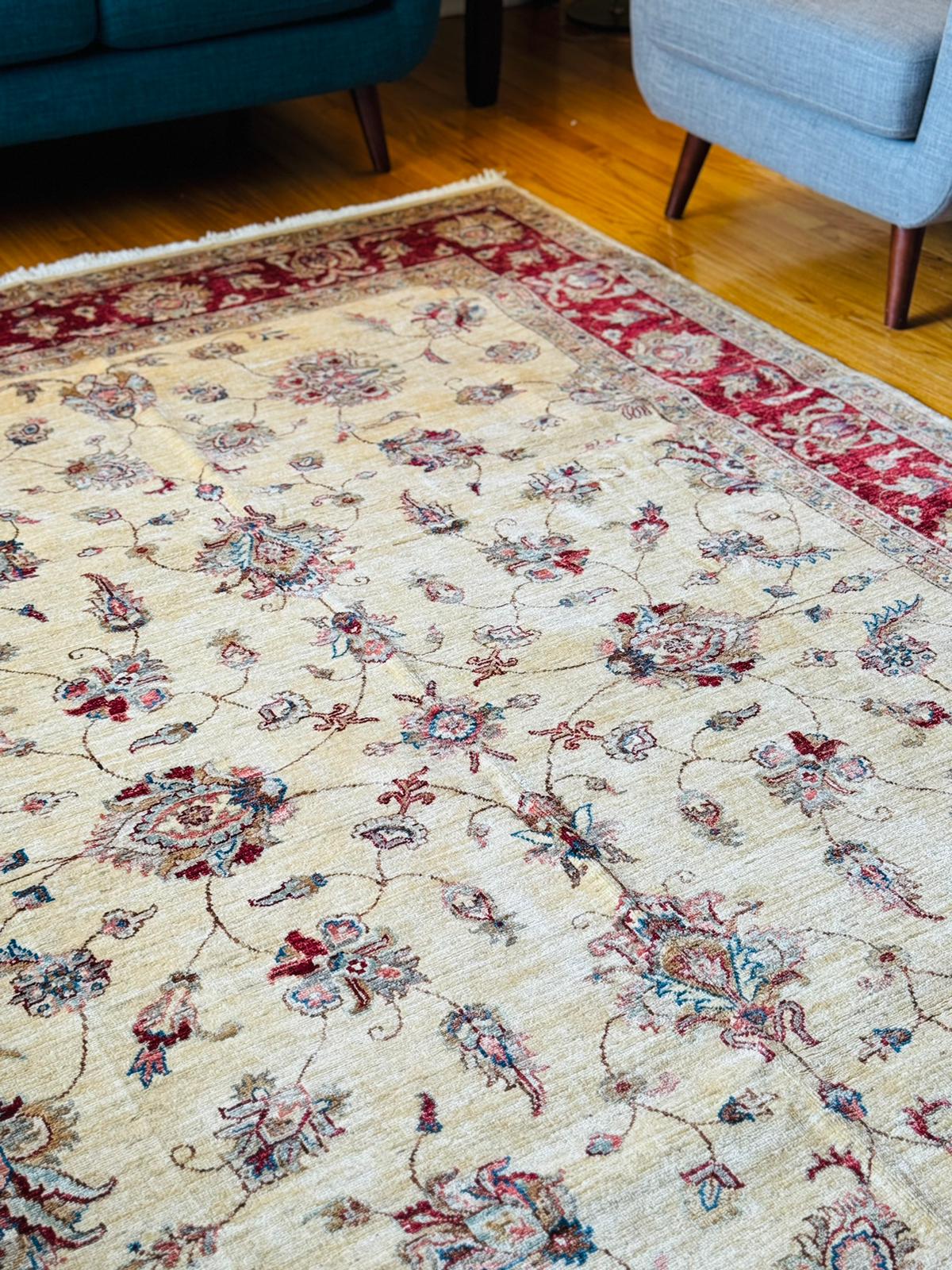 Handwoven Afghan Area Rug- Chobrang 7x10ft