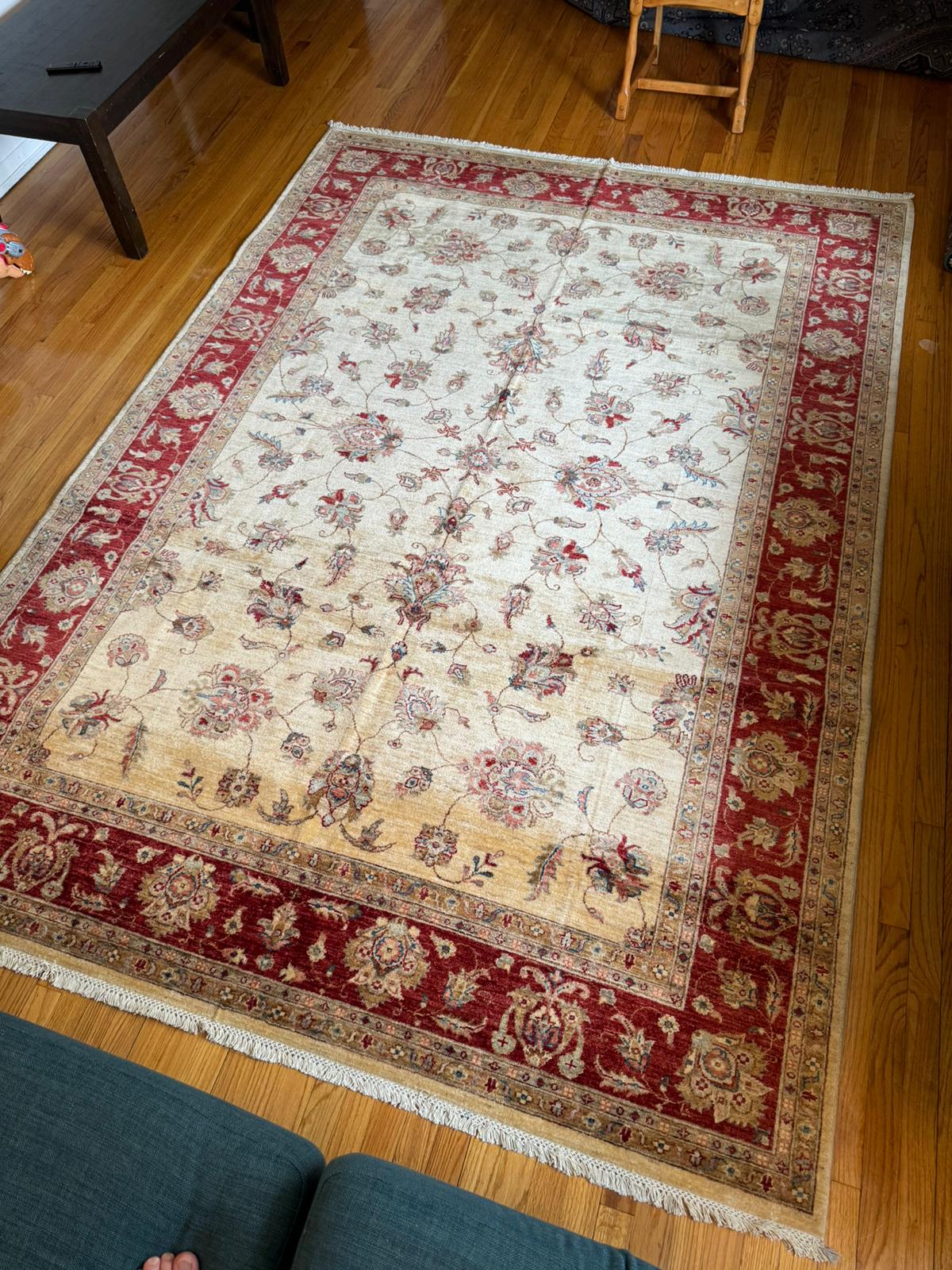 Handwoven Afghan Area Rug- Chobrang 7x10ft