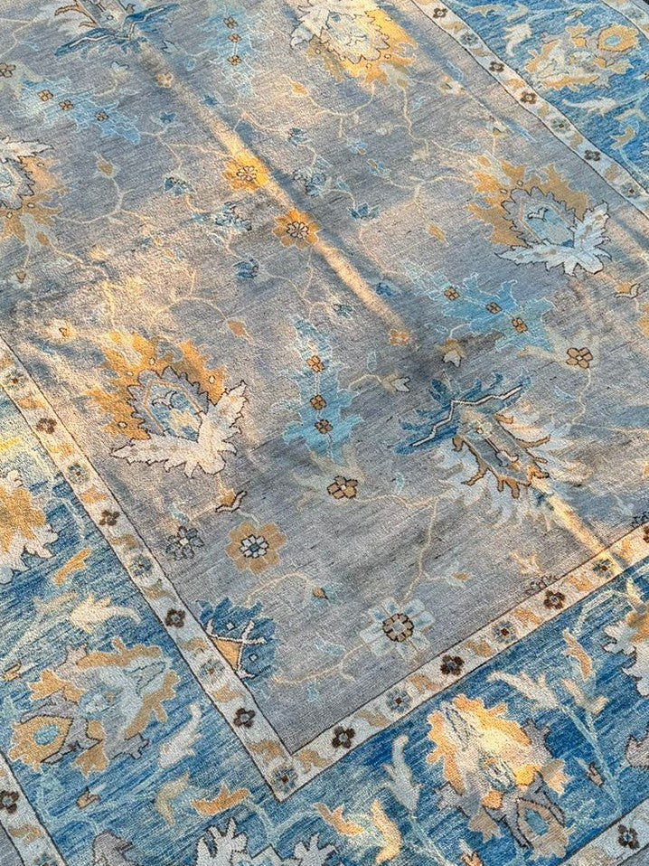 Handmade Blue Area Rug