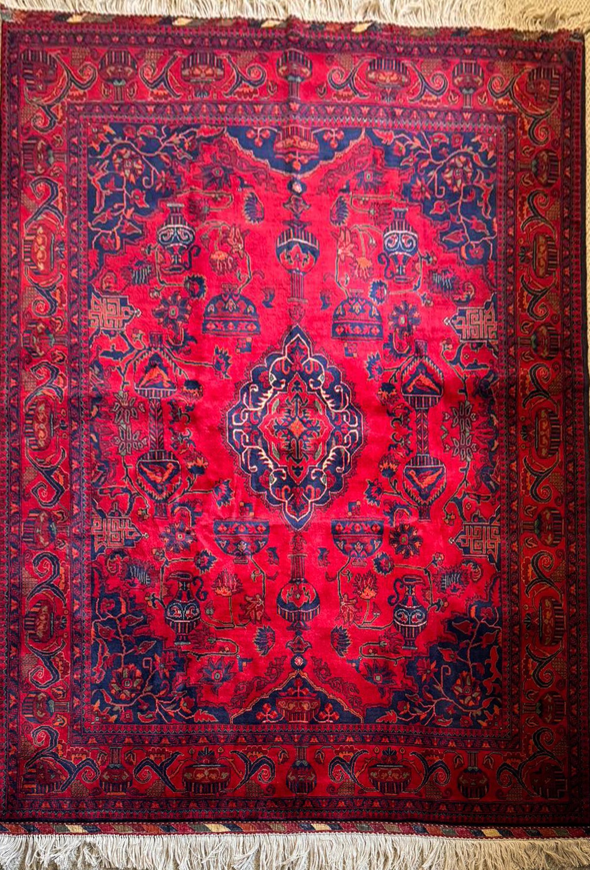 Traditional Afghan Rug- Kundoz Treasure