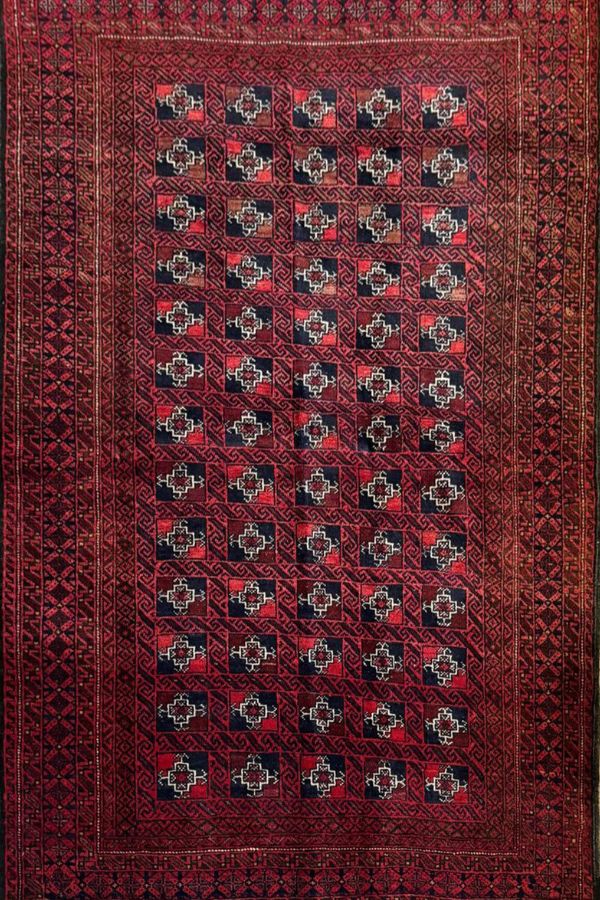 Haft Bala Rug: Hand-Knotted Heirloom 5.3x3.8 ft