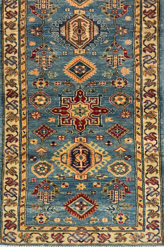 Kabul Qazaq Handwoven Runner Rug (9.8 x 2.7 ft)