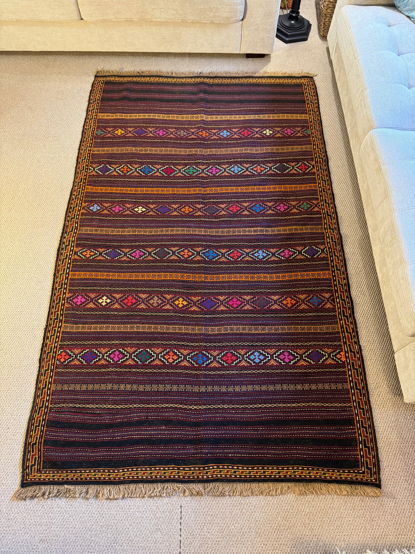 Handwoven 7x4 ft Laghari Rug - Badghis Design