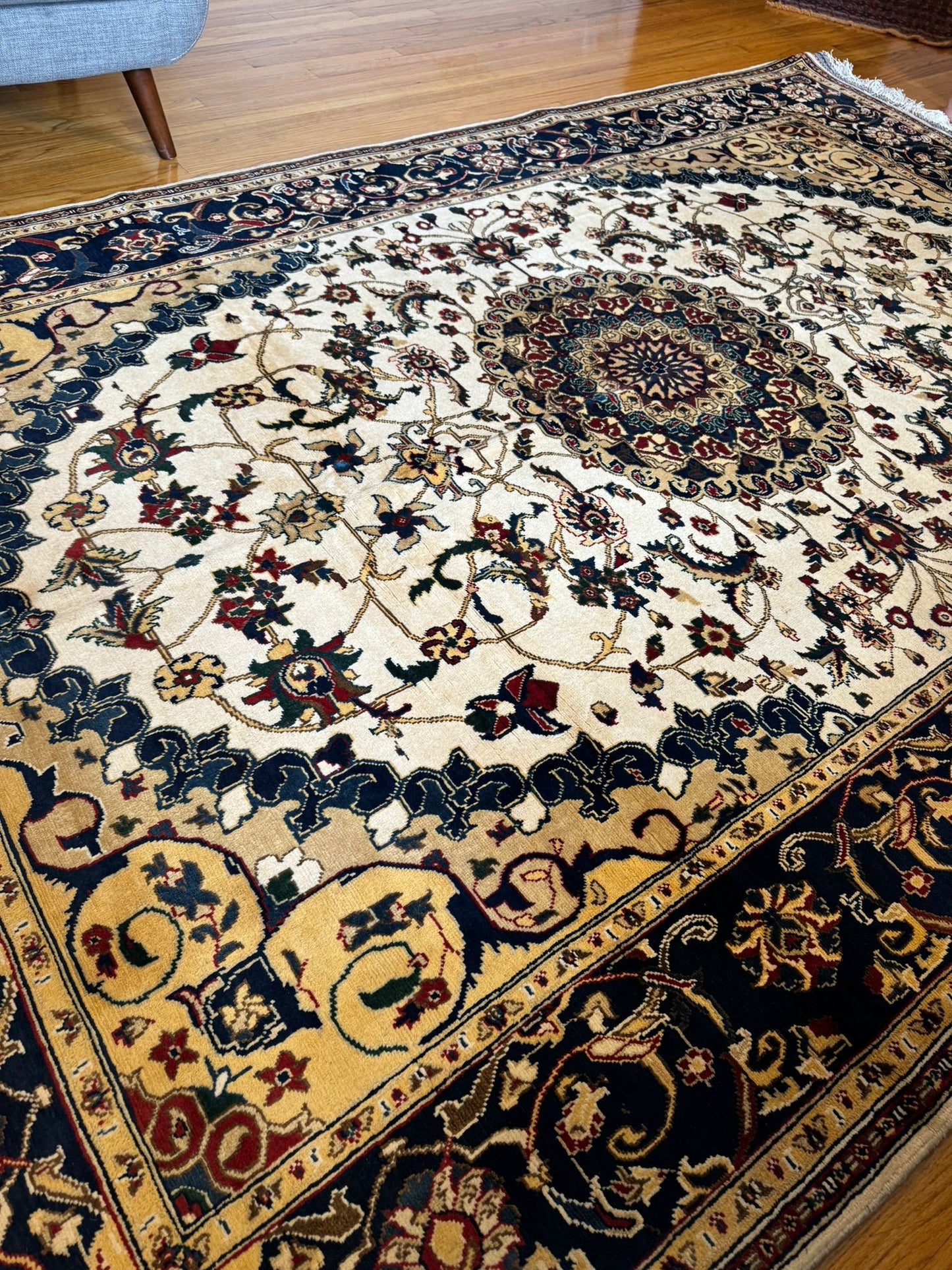 Isfahan Rug - 10x6.8 Feet Persian Legacy