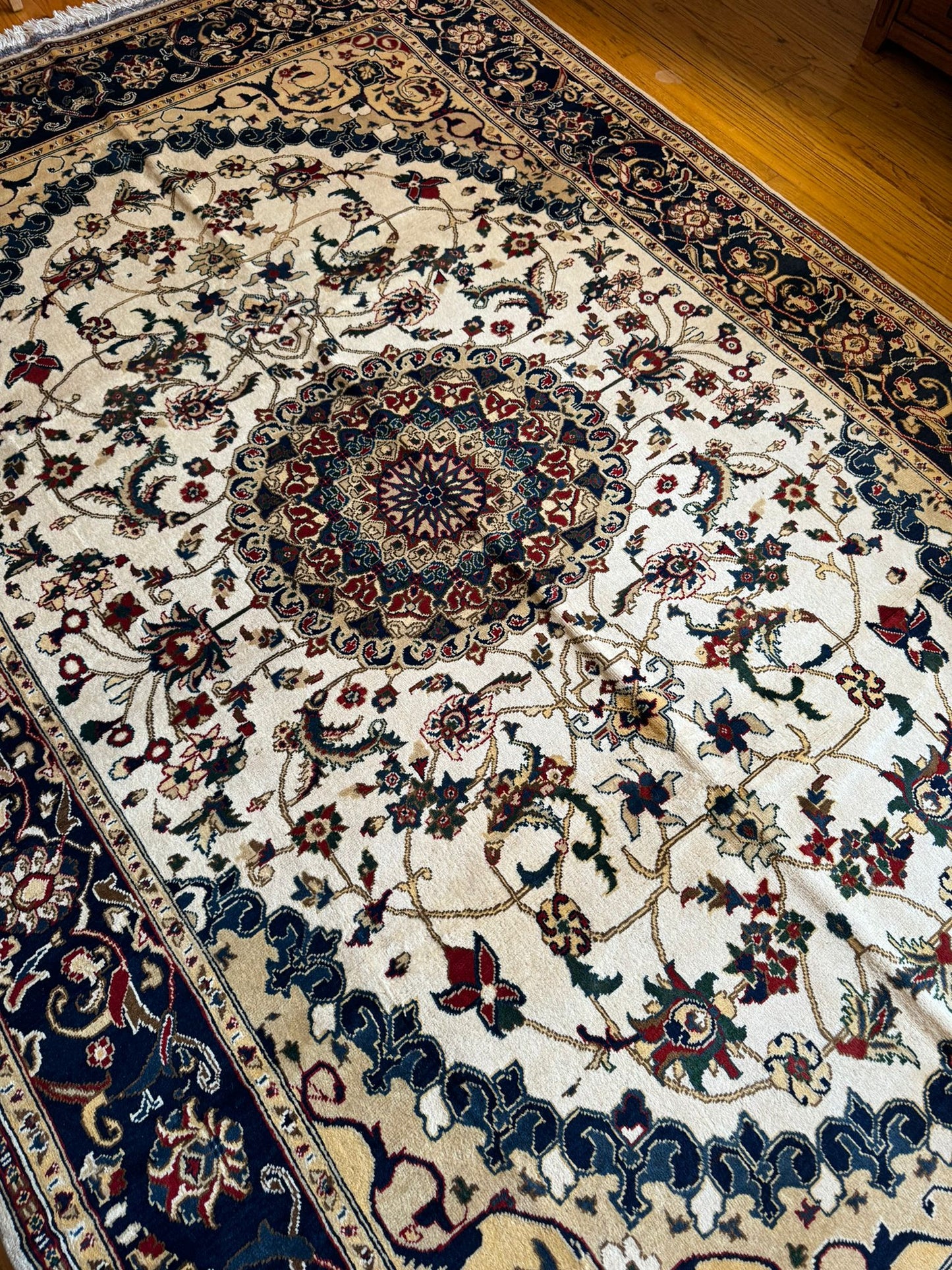 Isfahan Rug - 10x6.8 Feet Persian Legacy