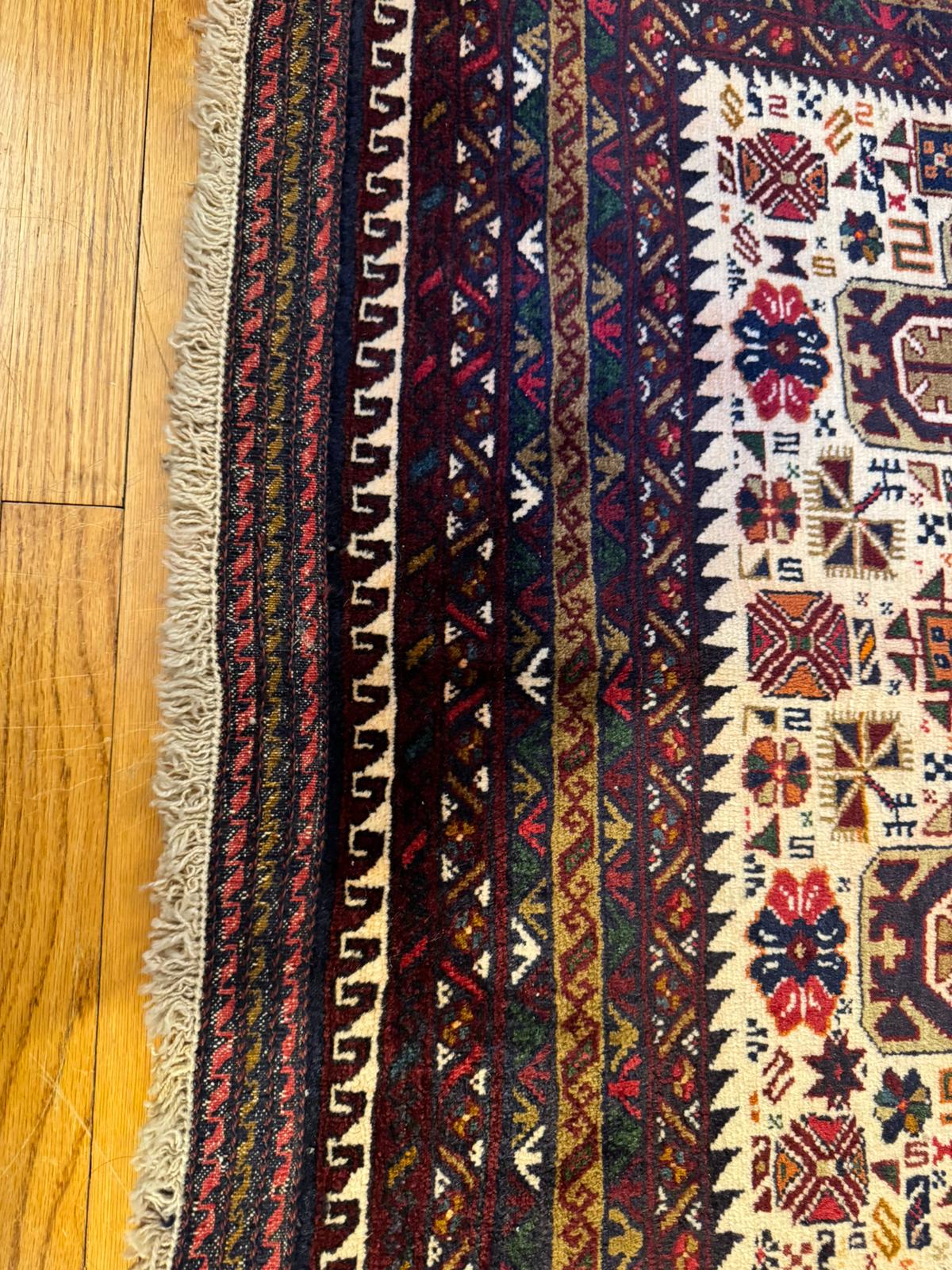 Tribal Hand-Knotted Rug- 6x4 ft