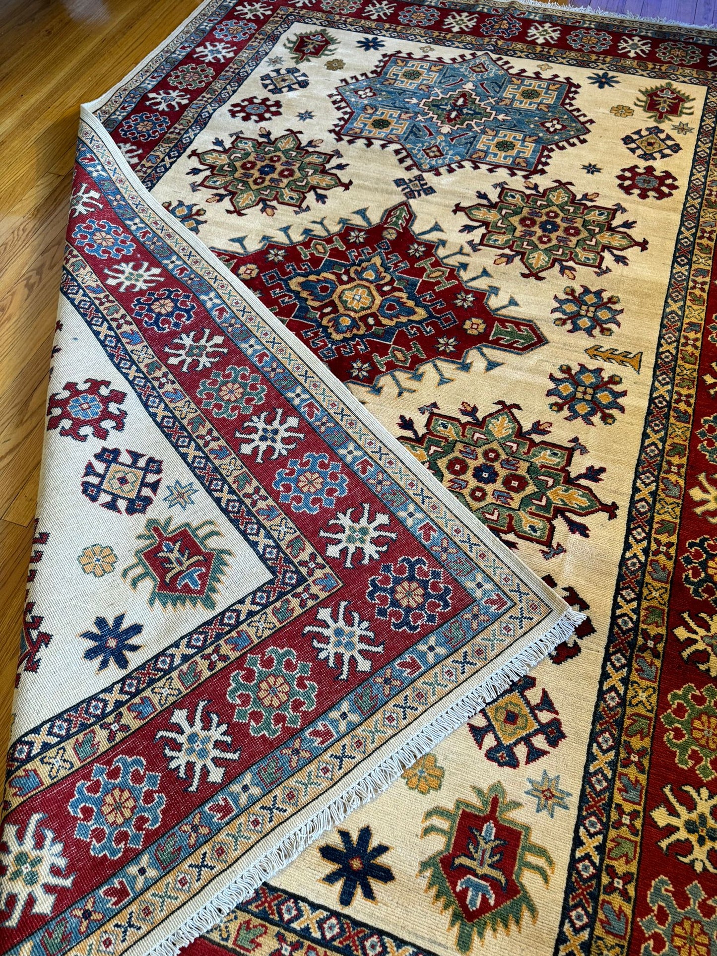 Qazaq Area Rug - Traditional Elegance 10x6.8ft