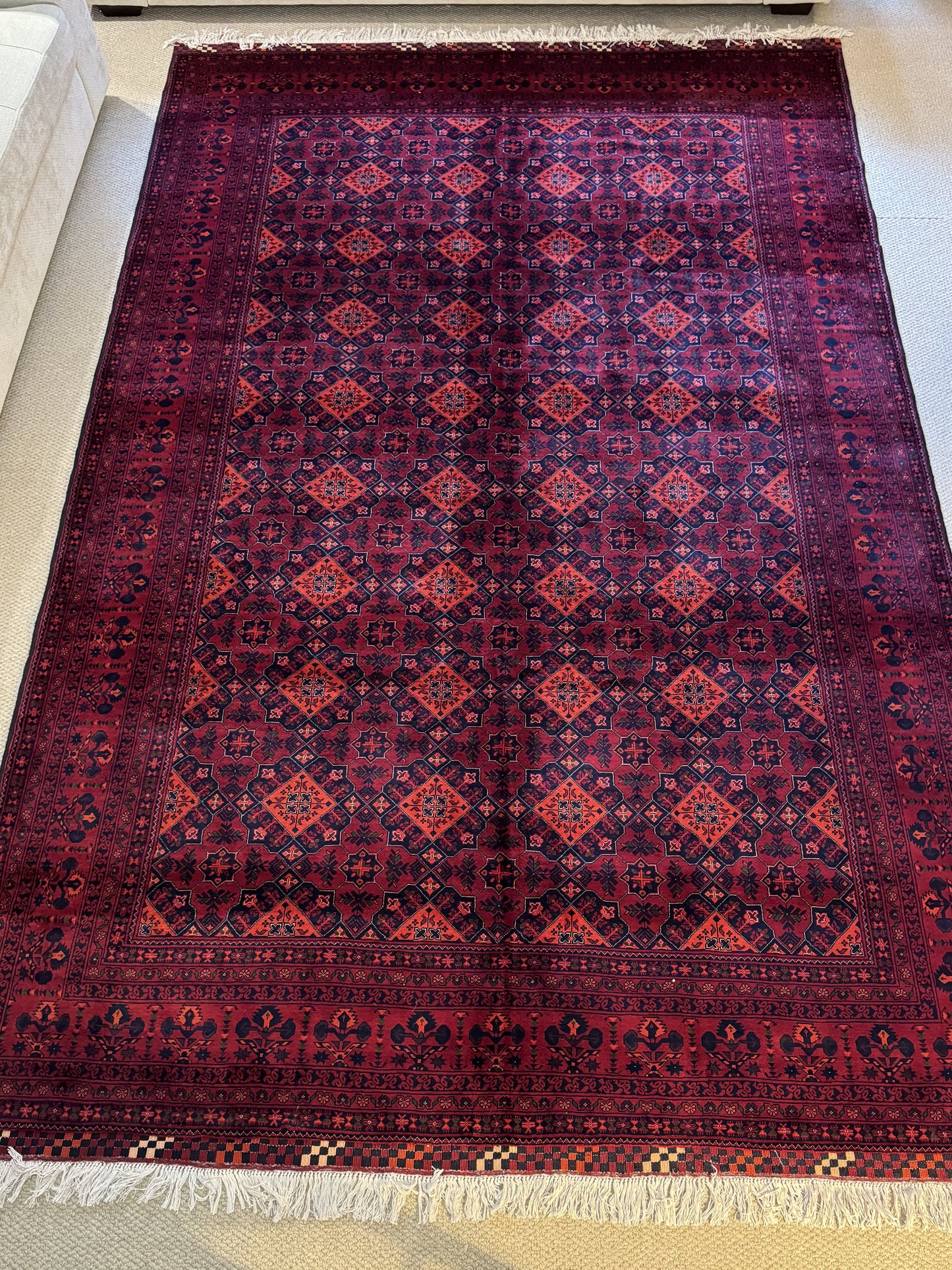 Handwoven 6.8x10 ft Yosofi Rug - Mazar Design