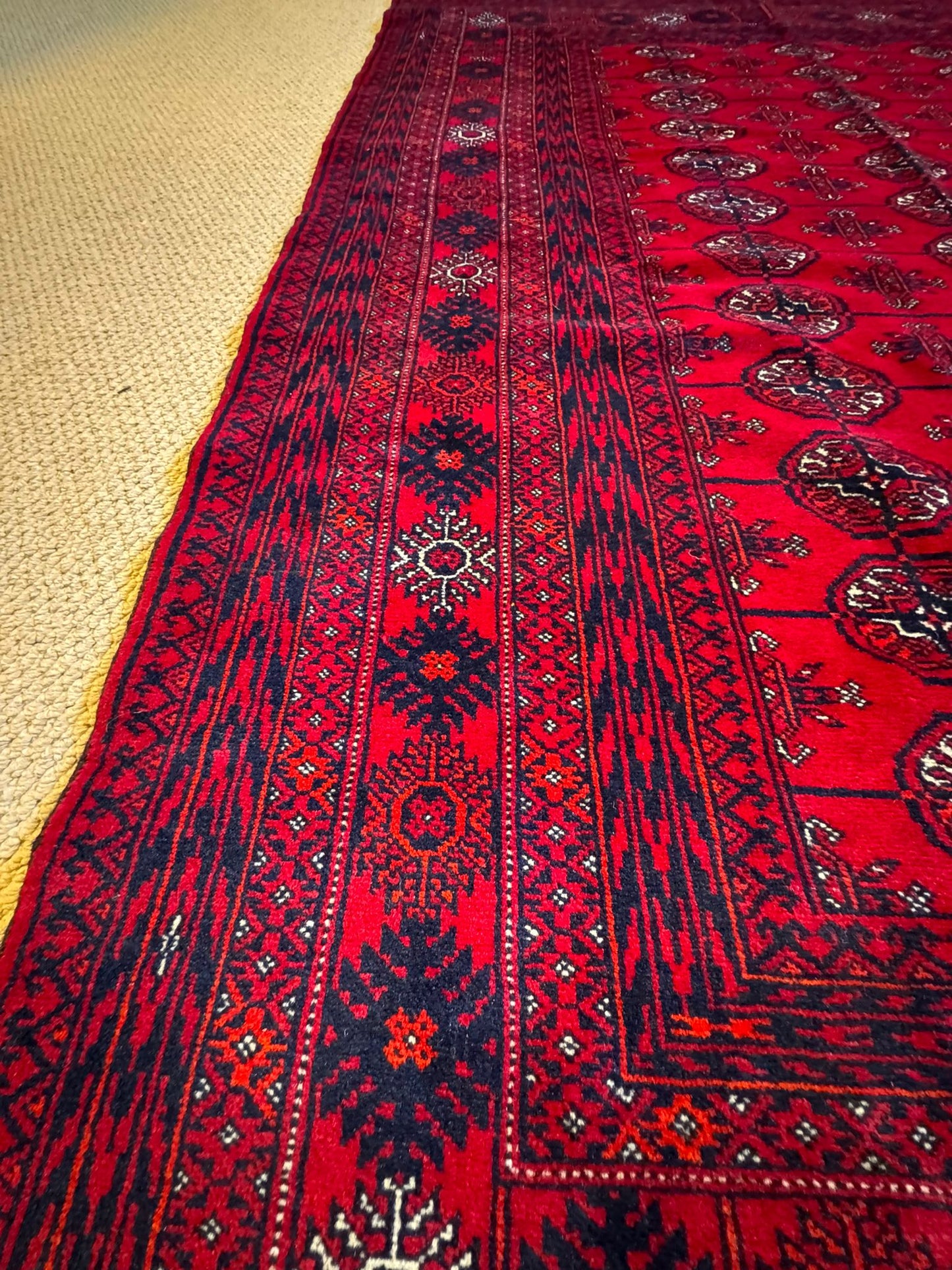 Red Afghan Rug