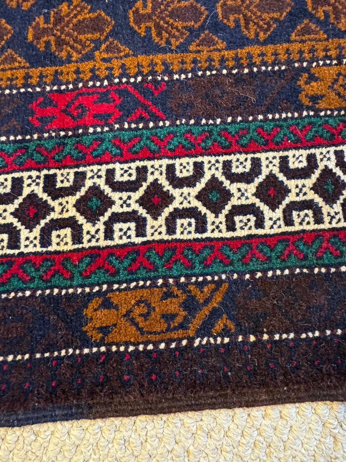 Herat Tribal Dokhtar Qazi Rug (4.4 x 2.9 ft)